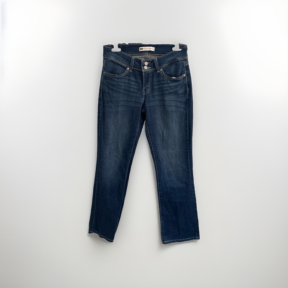 Levis 529 Jeans Womens 27x32 Curvy Bootcut Denim Blue Straight Leg Rockstar Pant